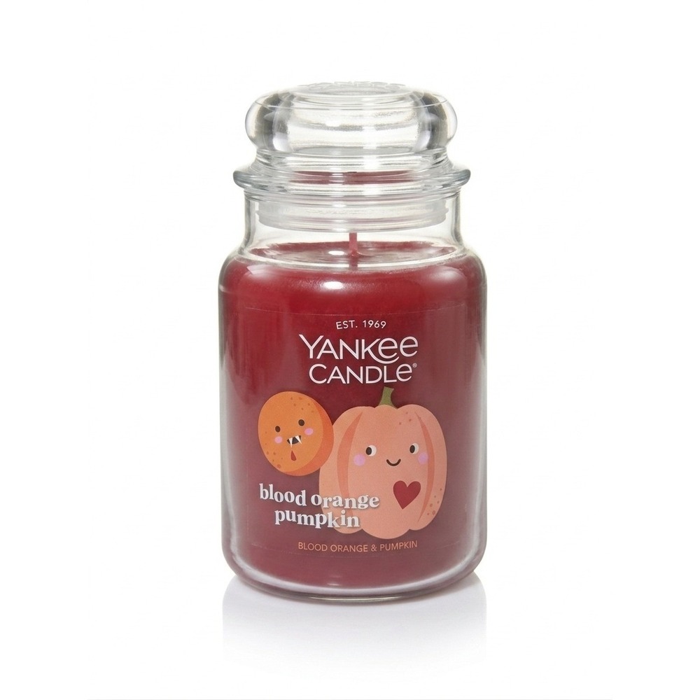 Yankee Candle Blood Orange Pumpkin 22oz Large Jar Retired Rare Discontinued HTF